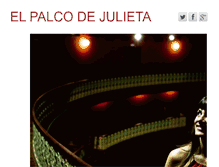 Tablet Screenshot of elpalcodejulieta.com